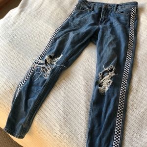 Racer-stripe Jeans